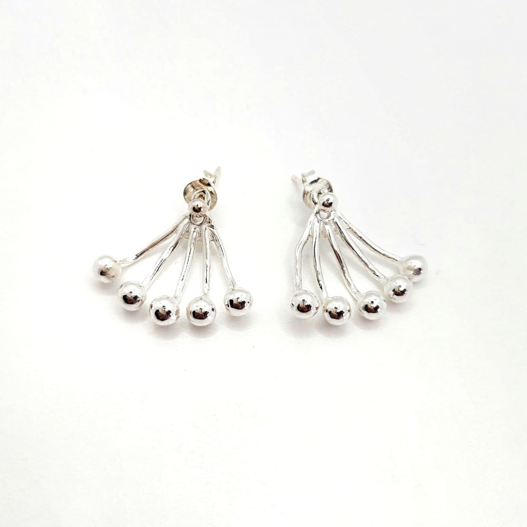 2 in 1 Perlen Ohrringe aus Silber Ohrringe KOOMPLIMENTS 