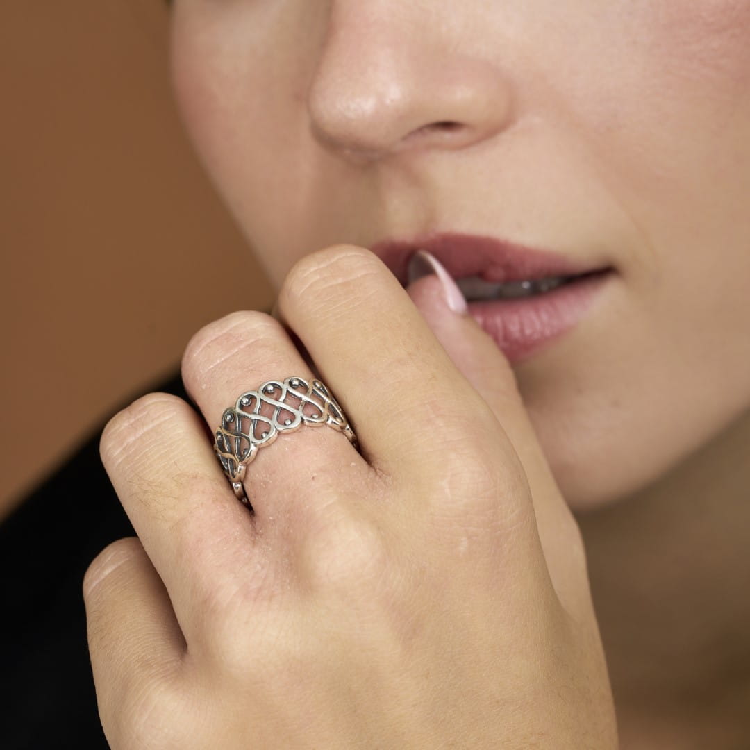 Damen Ring mit Motiv aus Silber Ringe KOOMPLIMENTS 