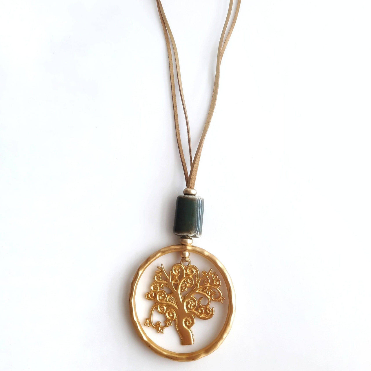 Goldene Halskette mit Lebensbaum Halskette KOOMPLIMENTS