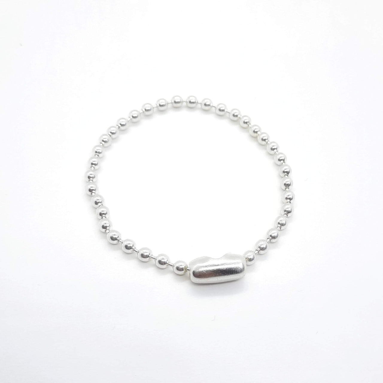 Klassisches Silber Armand mit runden Perlen - Armanda Armband KOOMPLIMENTS