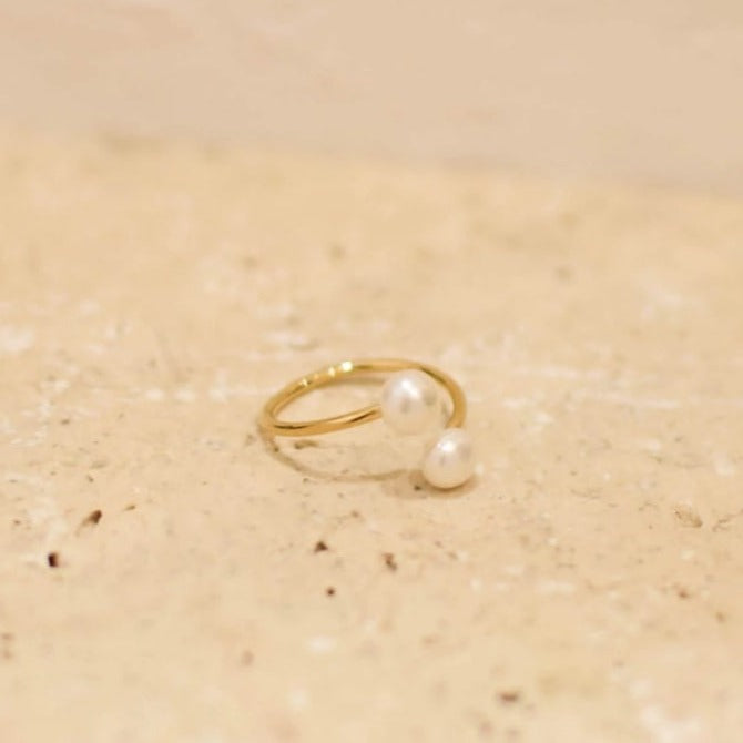 Offener Ring mit Perlen - PERLA Ringe KOOMPLIMENTS 