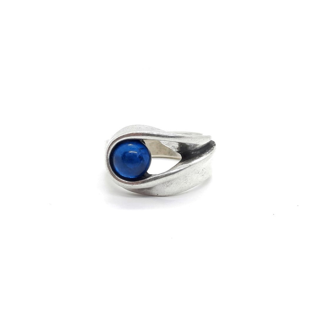 Perlen Silberring für Damen - Ojo Blue Ringe KOOMPLIMENTS
