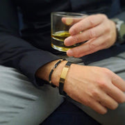 Schwarzes Armband für Herren - Semplice Armband Herren KOOMPLIMENTS